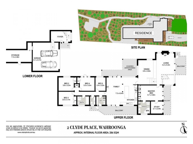 2 Clyde Place, Wahroonga NSW 2076 Floorplan