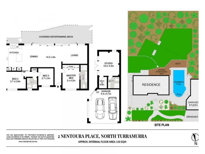 2 Nentoura Place, Turramurra NSW 2074 Floorplan