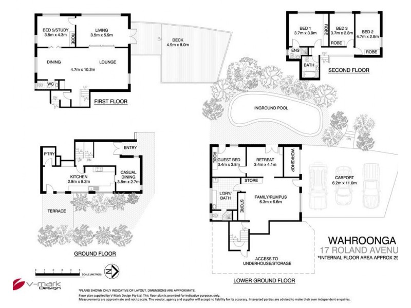 17 Roland Avenue, Wahroonga NSW 2076 Floorplan