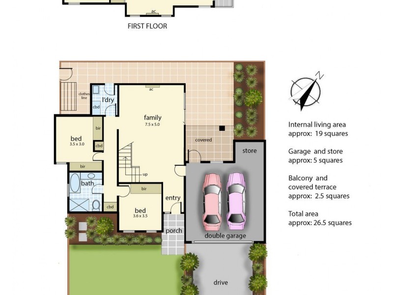 1/36 Hampden Street, Mornington VIC 3931 Floorplan
