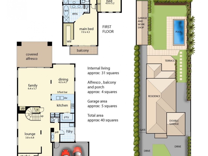 13 Lucas Place, Mornington VIC 3931 Floorplan