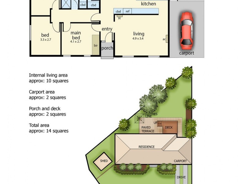 21 Melinga Crescent, Mornington VIC 3931 Floorplan