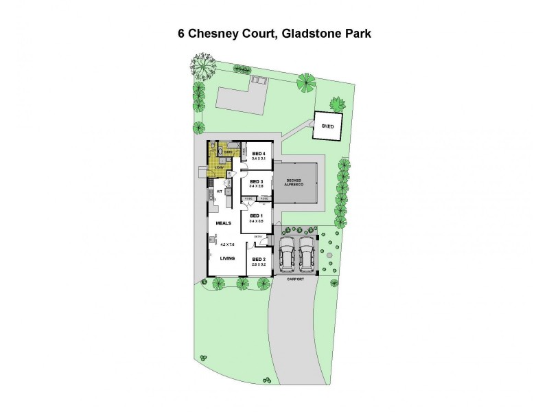 6 Chesney Court, Gladstone Park VIC 3043 Floorplan