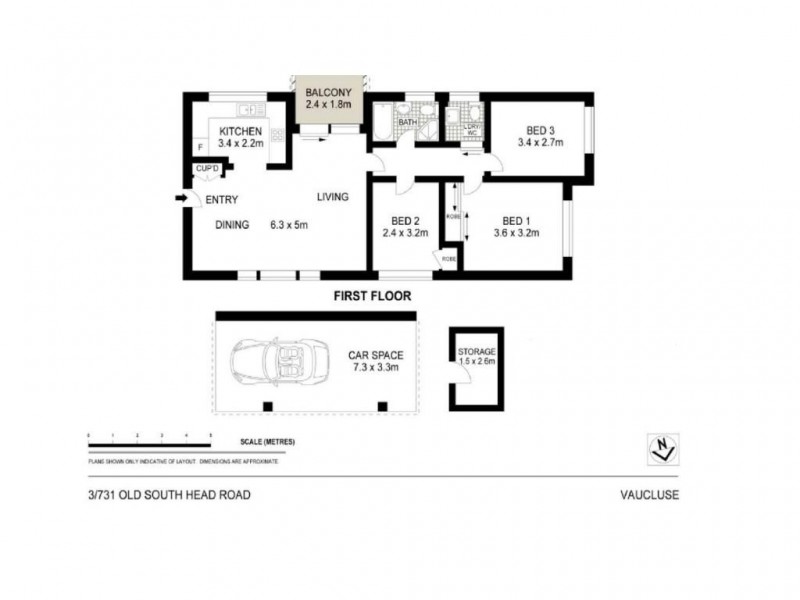 3/731 Old South Head Road, Vaucluse NSW 2030 Floorplan