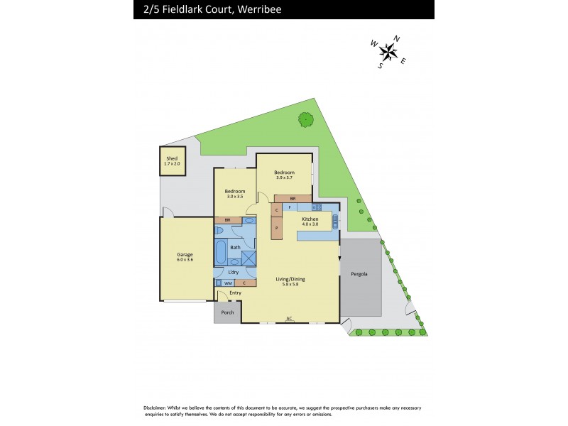 2/5 Fieldlark Court, Werribee VIC 3030 Floorplan
