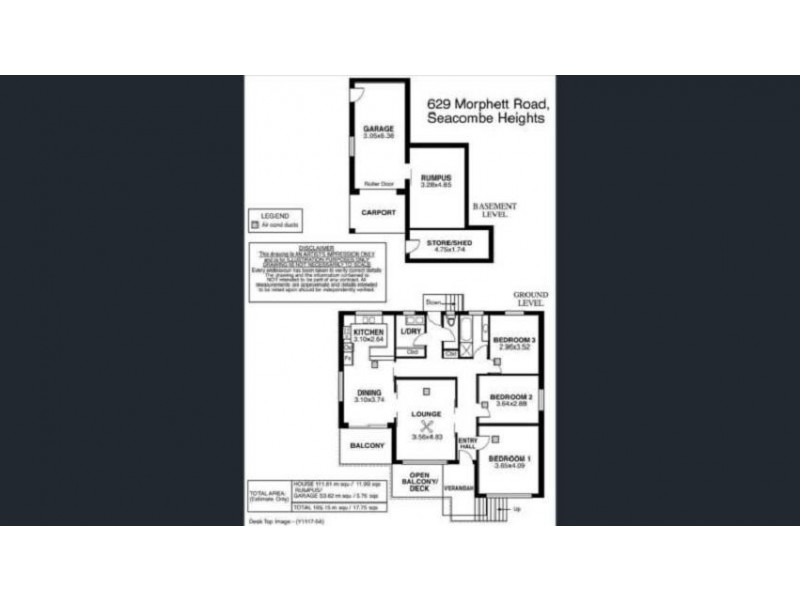 629 Morphett Road, Seacombe Heights SA 5047 Floorplan