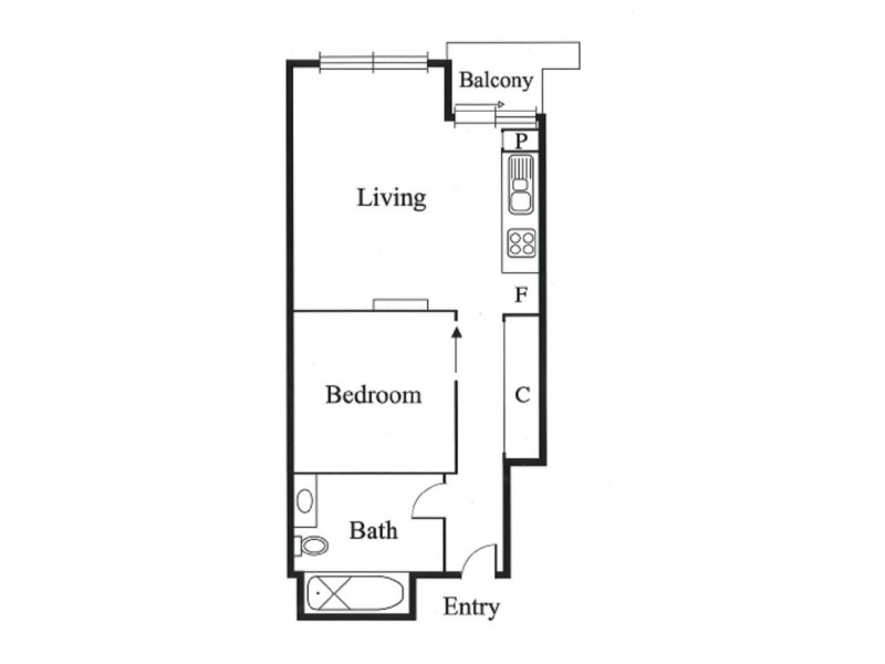 510/668 Swanston Street, Carlton VIC 3053 Floorplan
