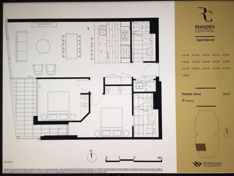 6/10 Walker Street, Rhodes NSW 2138 Floorplan