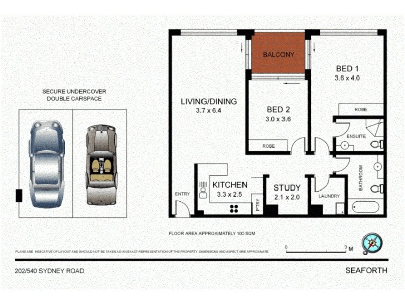202/540 Sydney Road, Seaforth NSW 2092 Floorplan