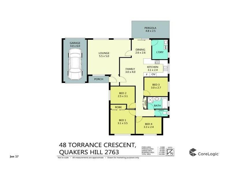 48 Torrance Crescent, Quakers Hill NSW 2763 Floorplan