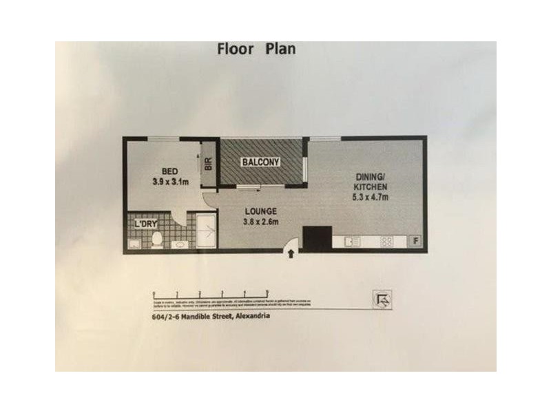 C604/2-6 Mandible Street, Alexandria NSW 2015 Floorplan