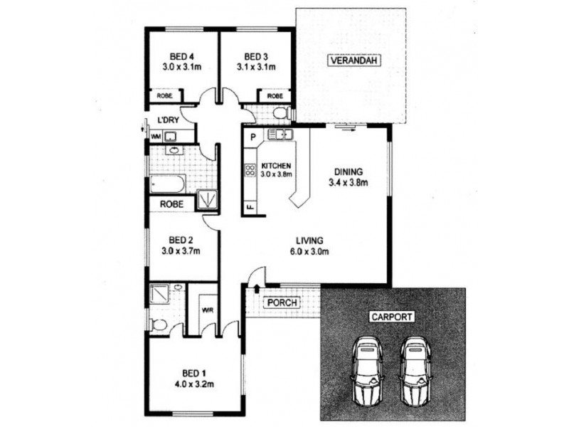 13 Richards Crescent, Rosebery NT 0832 Floorplan