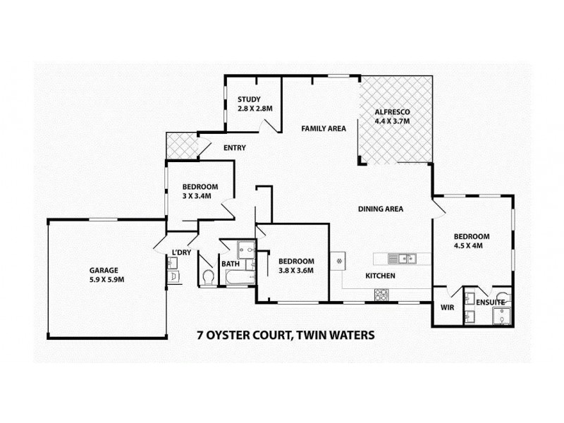 7 Oyster Court, Twin Waters QLD 4564 Floorplan
