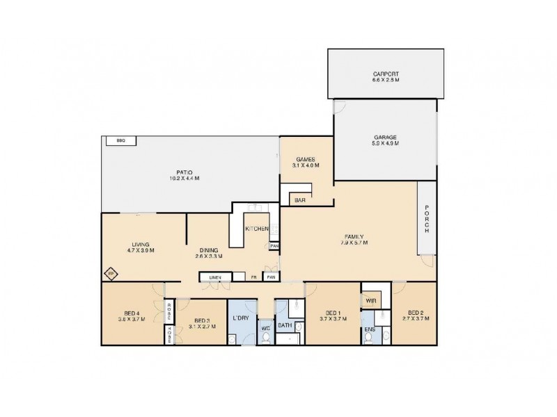 11 Boshammer Street, Rangeville QLD 4350 Floorplan