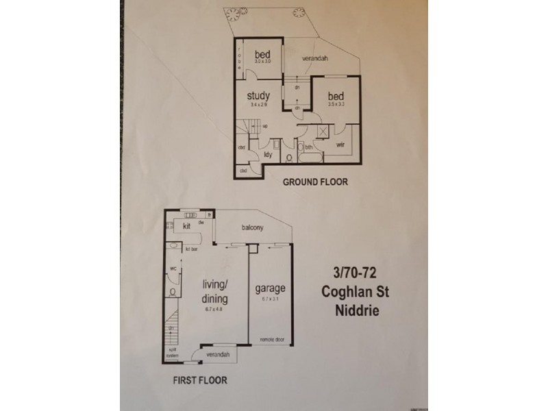 3/70-72 Coghlan Street, Niddrie VIC 3042 Floorplan