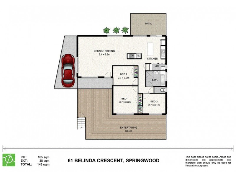 61 Belinda Crescent, Springwood QLD 4127 Floorplan