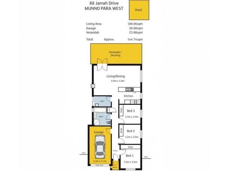 88 Jarrah Drive, Munno Para West SA 5115 Floorplan