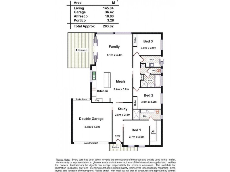 2 Netherby Avenue, Evanston Park SA 5116 Floorplan