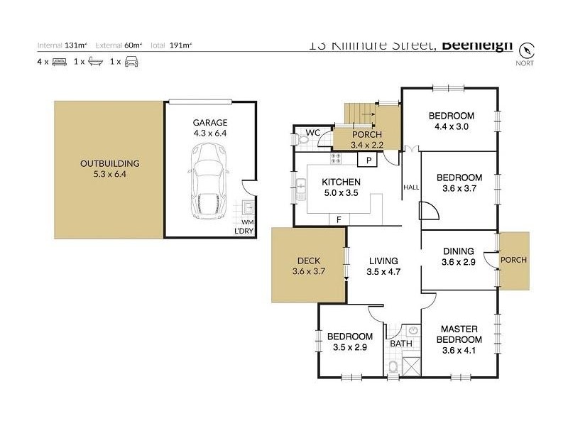 13 Killinure Street, Beenleigh QLD 4207 Floorplan