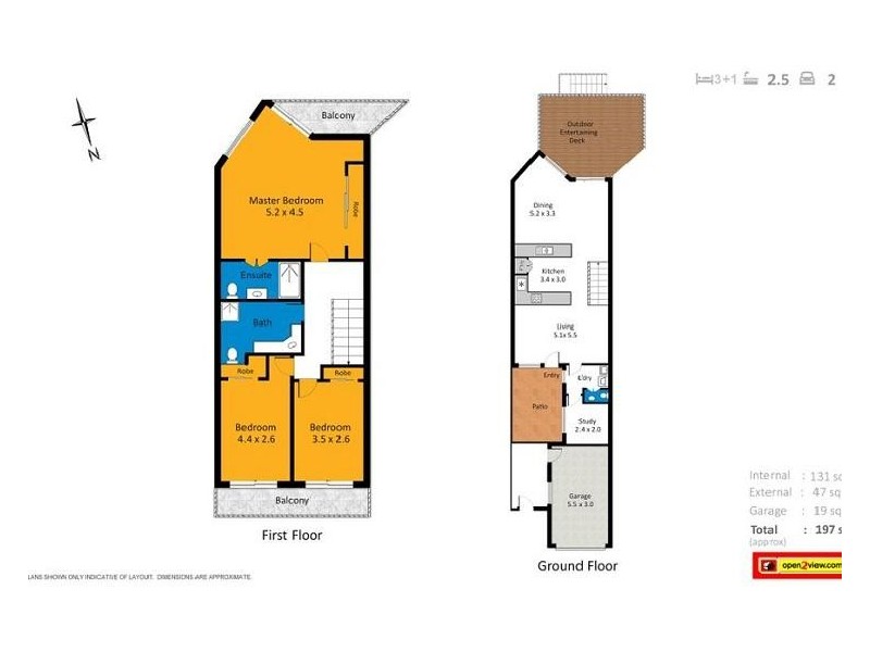 2/14 Aquila Court, Mermaid Waters QLD 4218 Floorplan