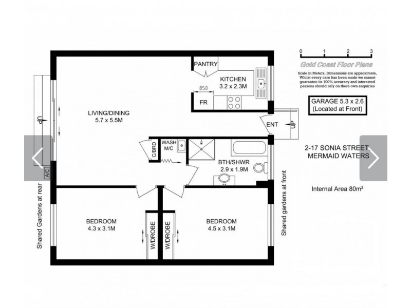 2/17 Sonia Street, Mermaid Waters QLD 4218 Floorplan