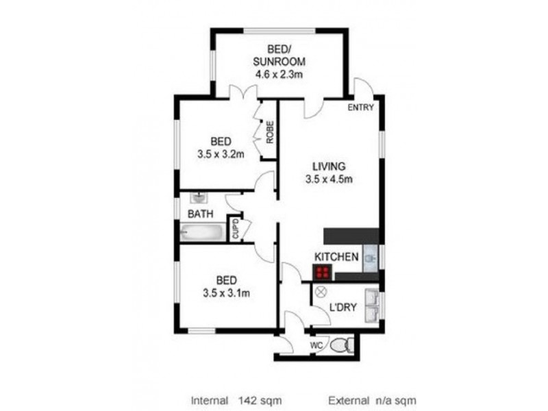 2/16 Gardenia Grove, Burleigh Heads QLD 4220 Floorplan
