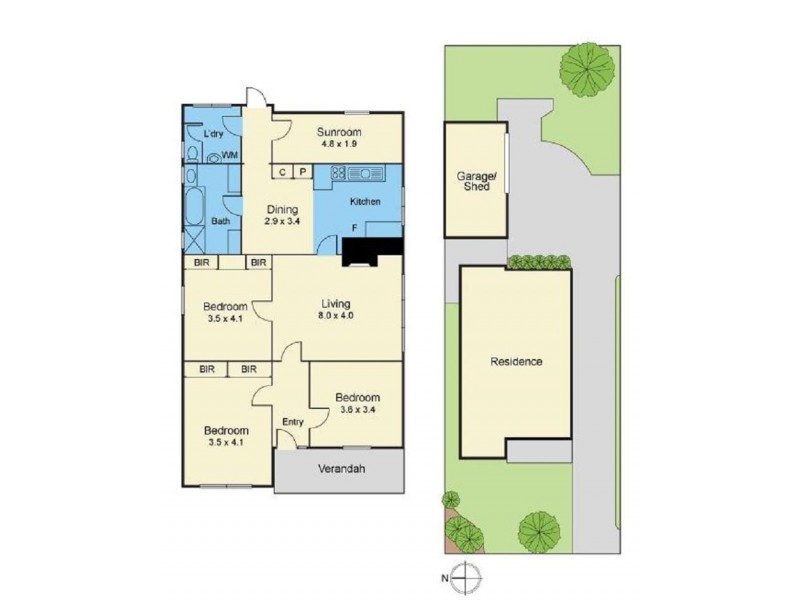 46 Yarralea Street, Alphington VIC 3078 Floorplan