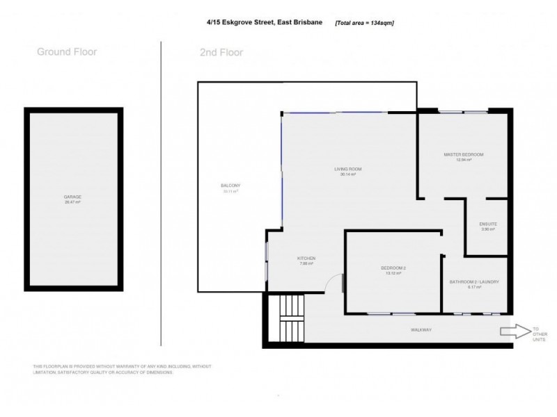 4/15 Eskgrove Street, East Brisbane QLD 4169 Floorplan