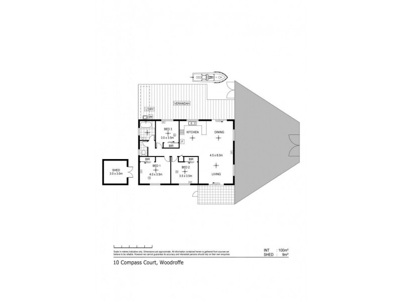 10 Compass Court, Woodroffe NT 0830 Floorplan