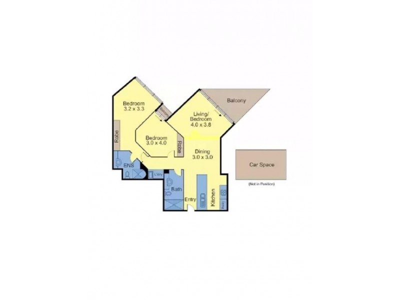 1605/15 Caravel Lane, Docklands VIC 3008 Floorplan