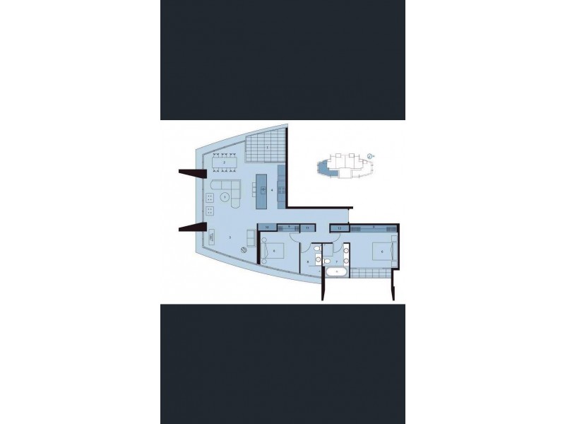 Unit 1501/4 Wahroonga Place, Surfers Paradise QLD 4217 Floorplan
