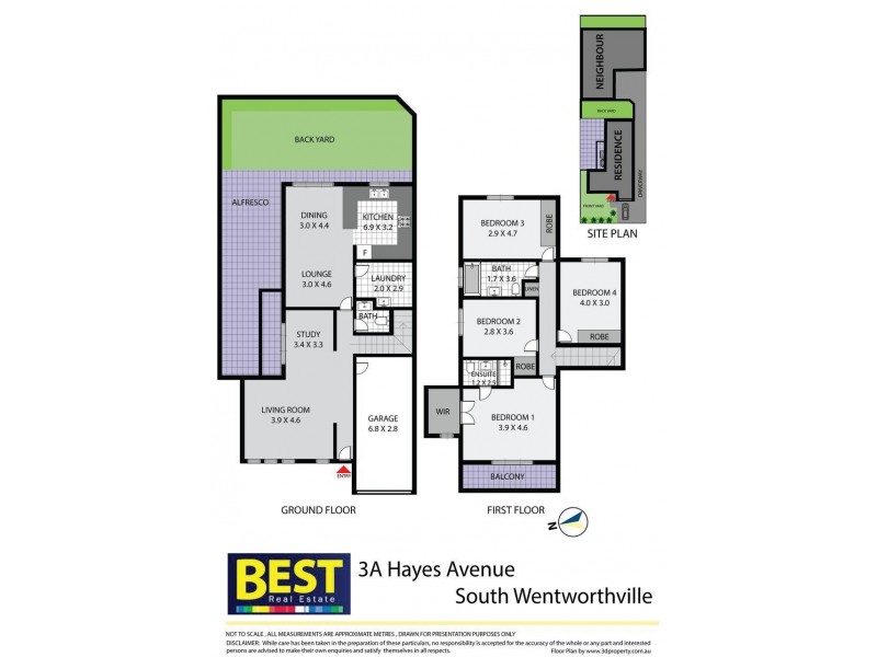 3a Hayes Avenue, South Wentworthville NSW 2145 Floorplan