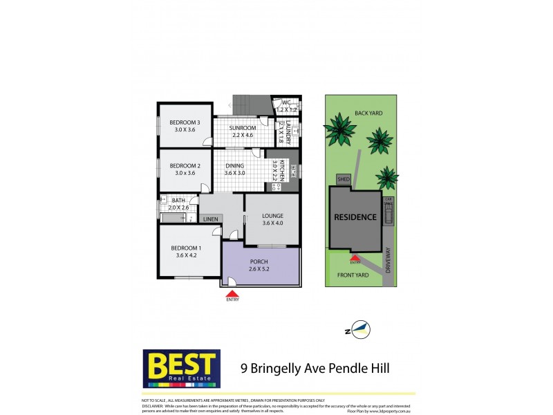 9 Bringelly Avenue, Pendle Hill NSW 2145 Floorplan