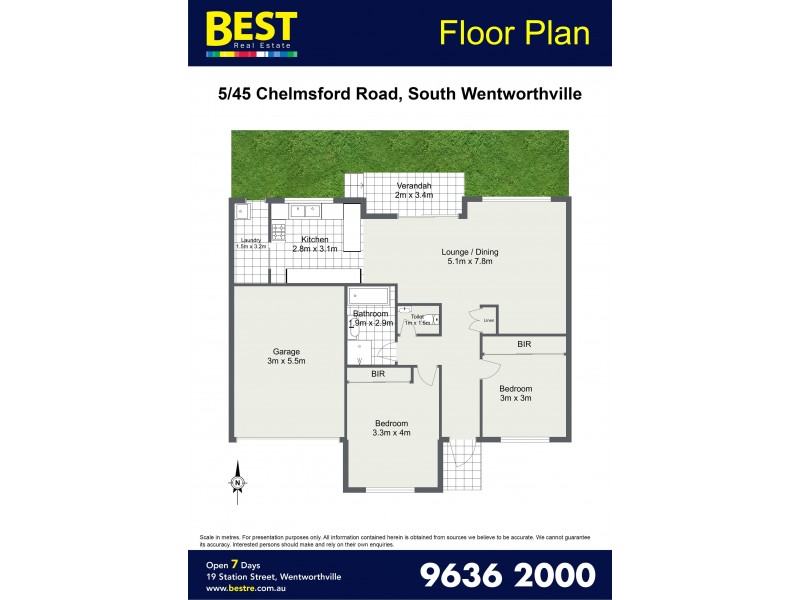 5/45 Chelsmford Road, South Wentworthville NSW 2145 Floorplan