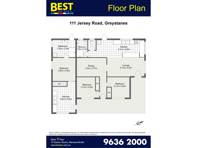 111 Jersey Road, Greystanes NSW 2145 Floorplan