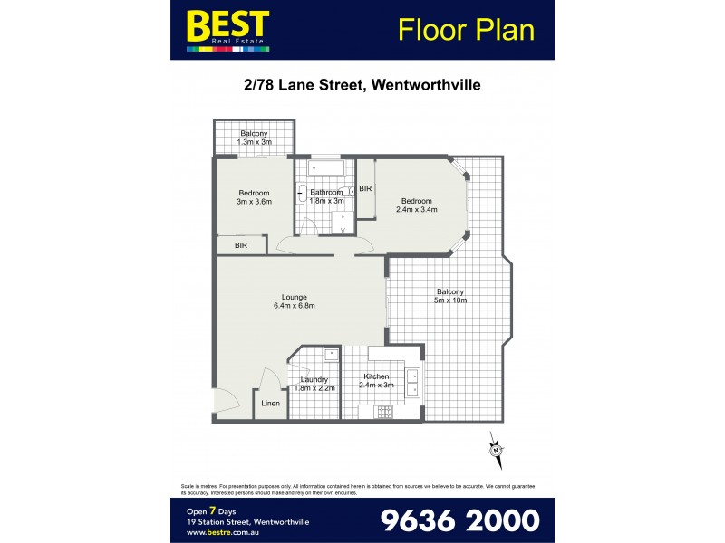 2/78-80 Lane Street, Wentworthville NSW 2145 Floorplan