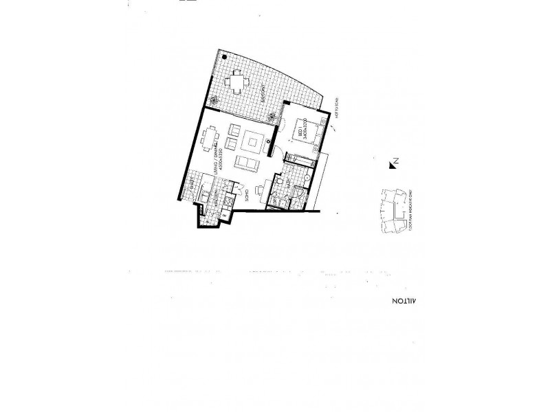 1096/18 Manning Street, Milton QLD 4064 Floorplan