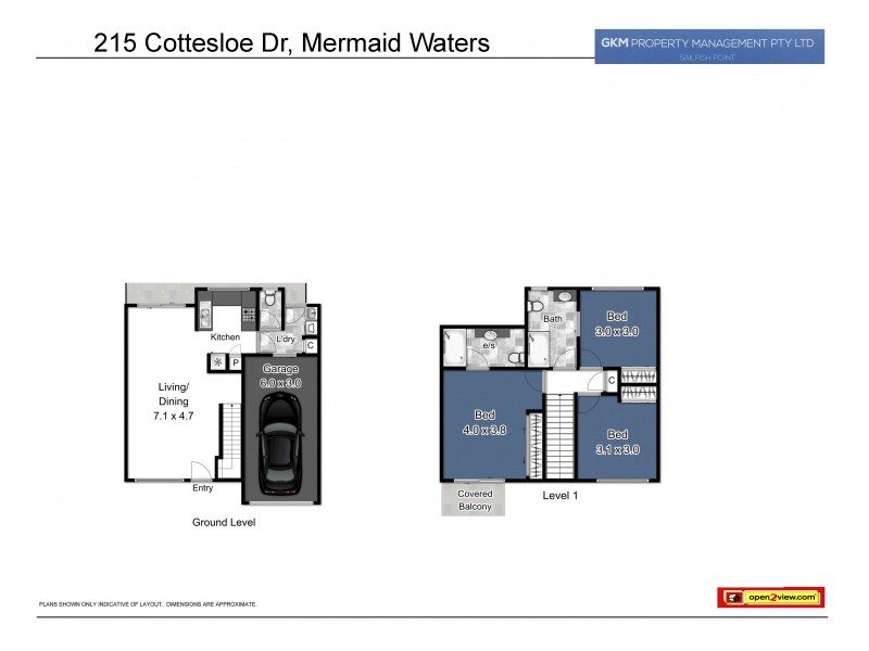 92/215 Cottesloe, Mermaid Waters QLD 4218 Floorplan