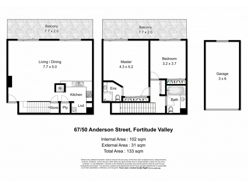 Unit 67/50 Anderson Street, Fortitude Valley QLD 4006 Floorplan
