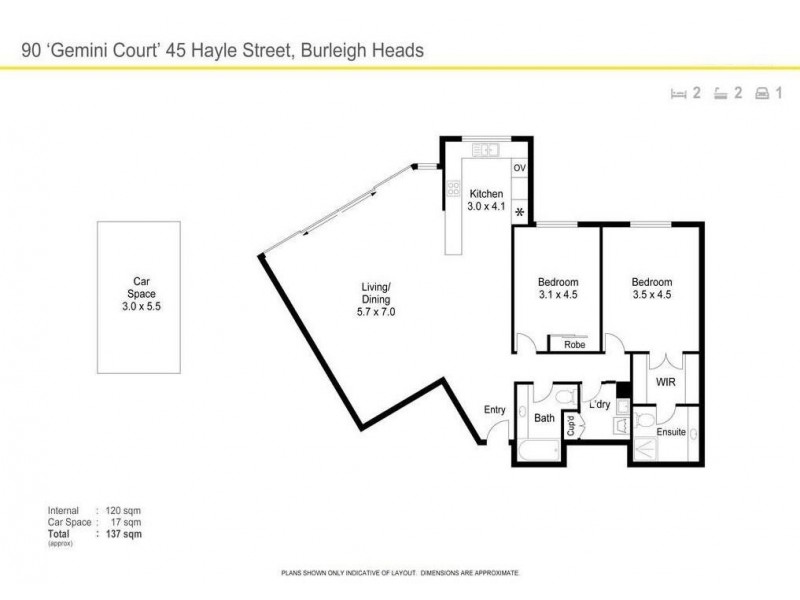 90/45 Hayle Street, Burleigh Heads QLD 4220 Floorplan