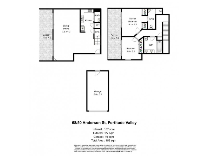 Unit 68/50 Anderson Street, Fortitude Valley QLD 4006 Floorplan