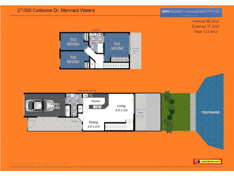 Unit 64/300 Cottesloe Drive, Mermaid Waters QLD 4218 Floorplan