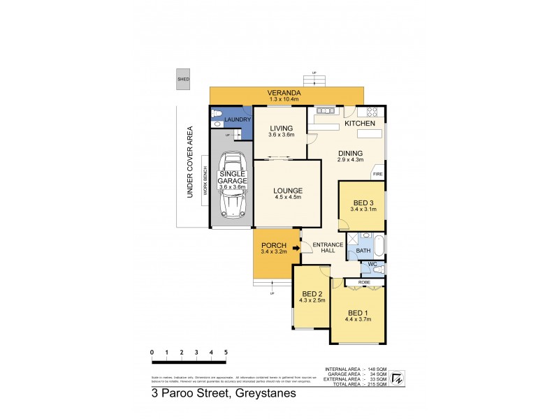3 Paroo Street, Greystanes NSW 2145 Floorplan
