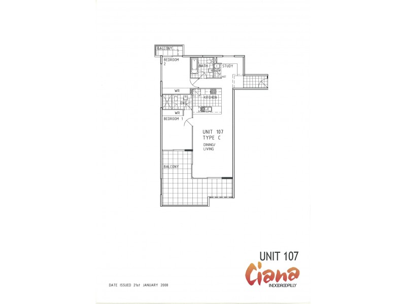 107/59 Keating Street, Indooroopilly QLD 4068 Floorplan