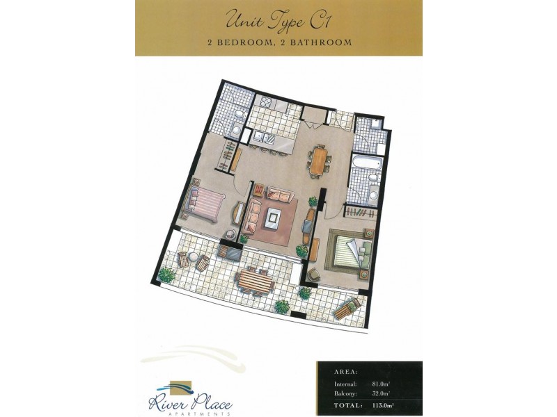 38/82 Boundary Street, Brisbane QLD 4000 Floorplan