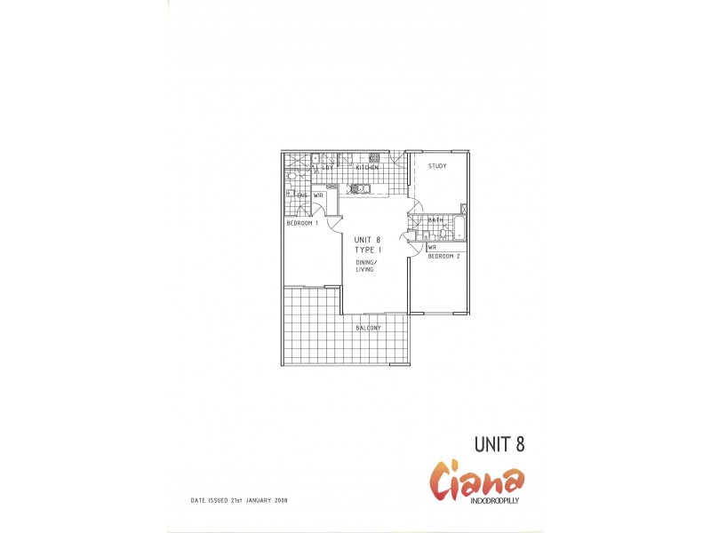 8/24 Allwood Street, Indooroopilly QLD 4068 Floorplan