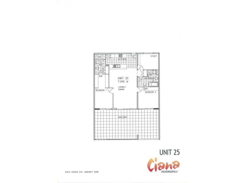 25/101 Clarence Road, Indooroopilly QLD 4068 Floorplan