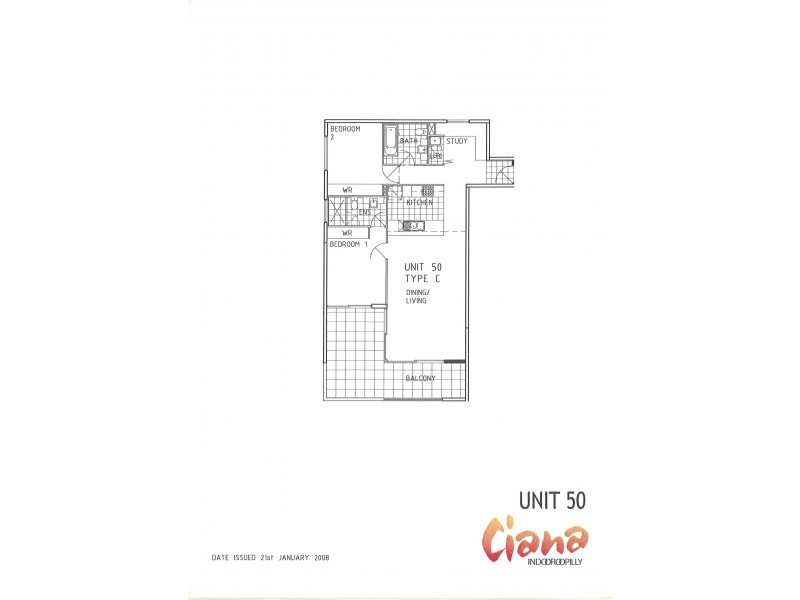 50/101 Clarence Road, Indooroopilly QLD 4068 Floorplan