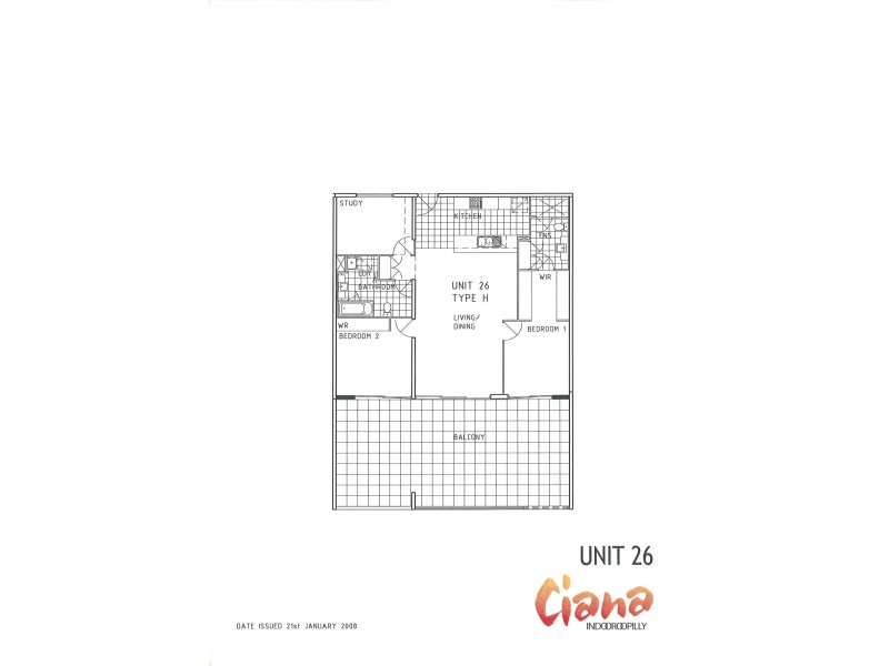 26/101 Clarence Road, Indooroopilly QLD 4068 Floorplan