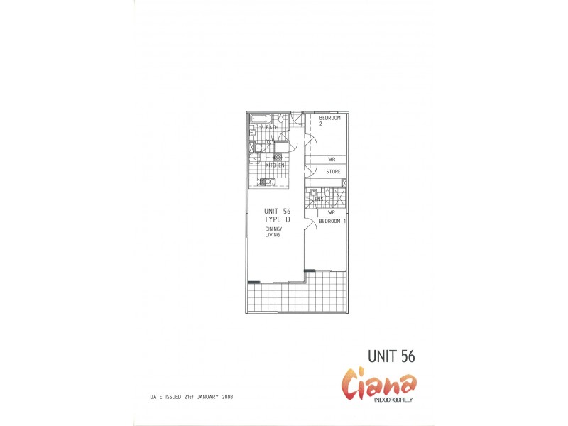 56/101 Clarence Road, Indooroopilly QLD 4068 Floorplan